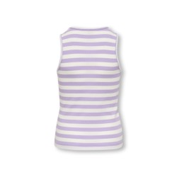 KIDS ONLY Kenya Rib Stripe Tanktop - Lilac Breeze