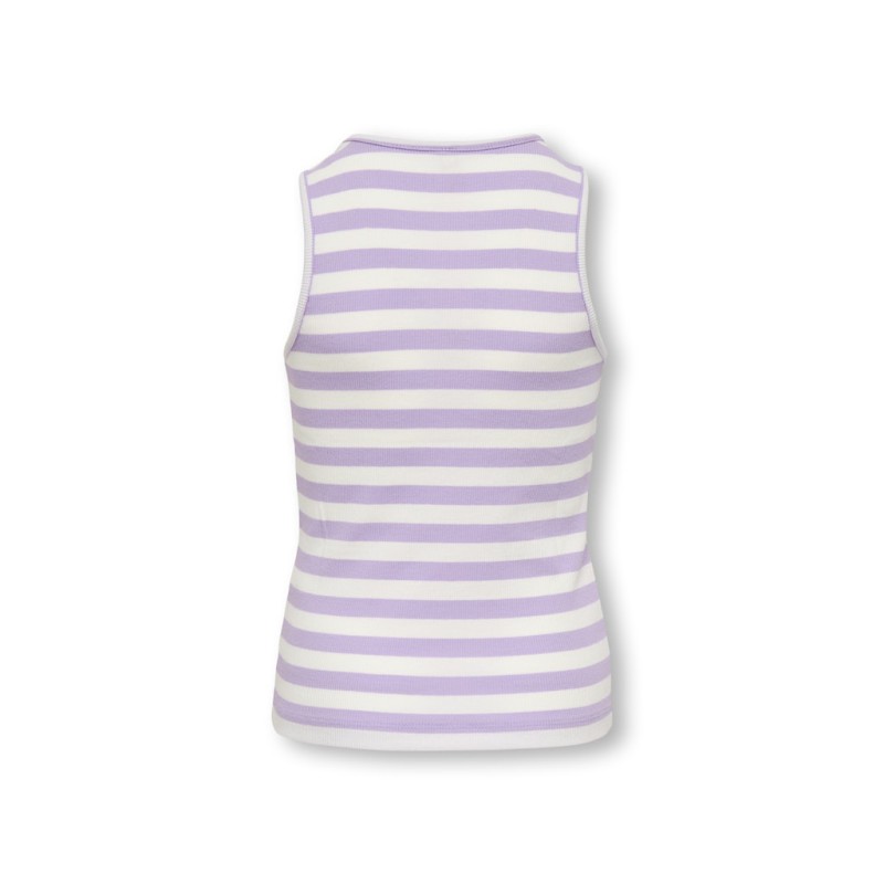 KIDS ONLY Kenya Rib Stripe Tanktop - Lilac Breeze