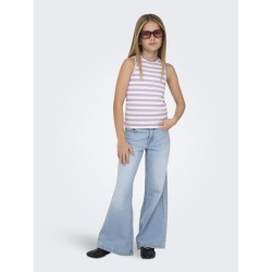 KIDS ONLY Kenya Rib Stripe Tanktop - Lilac Breeze