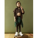 NAME IT KIDS Diana Slim leggings - Chocolate Martini