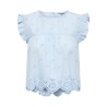 ONLY Silla Flæse Top - Cashmere Blue