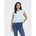 ONLY Silla Flæse Top - Cashmere Blue