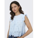 ONLY Silla Flæse Top - Cashmere Blue
