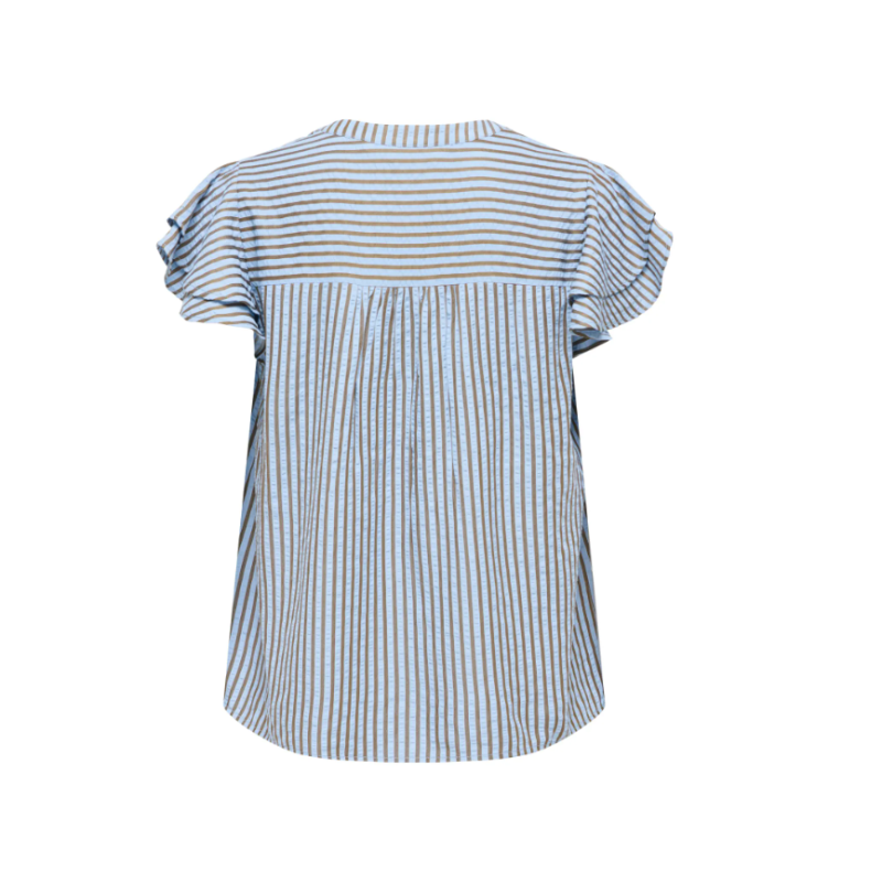 ONLY Bari kortærmet top - Soft Chambray