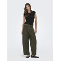 ONLY Mira kortærmet Ruching top - Black