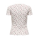 JDY Lucky S/S Rund Hals T-shirt - Cloud Dancer