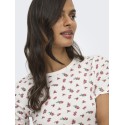 JDY Lucky S/S Rund Hals T-shirt - Cloud Dancer