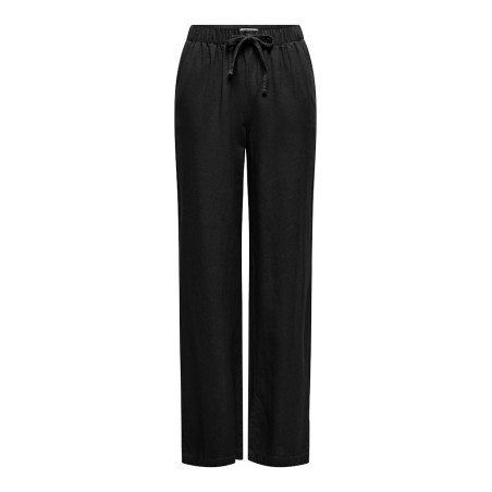 ONLY Goa hør pull up bukser - Black