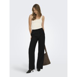 ONLY Goa hør pull up bukser - Black