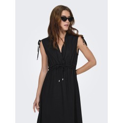 copy of ONLY Goa kortærmet hør kjole - Black