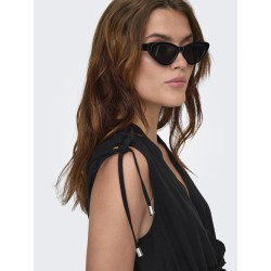 copy of ONLY Goa kortærmet hør kjole - Black