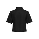 ONLY Goa kortærmet hør skjorte - Black