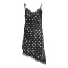 ONLY Bella Strop Satin blonde kjole - Black w. dot