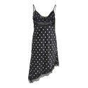 ONLY Bella Strop Satin blonde kjole - Black w. dot