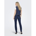 ONLY Aya kortærmet denim vest - Dark Blue Denim