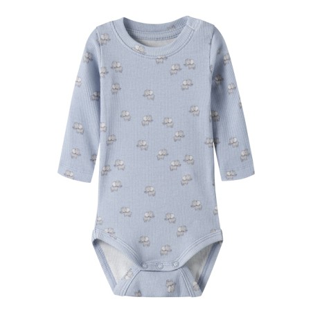 NAME IT Baby Hobit Langærmet Bodystocking - Blue Fog
