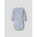 NAME IT Baby Hobit Langærmet Bodystocking - Blue Fog