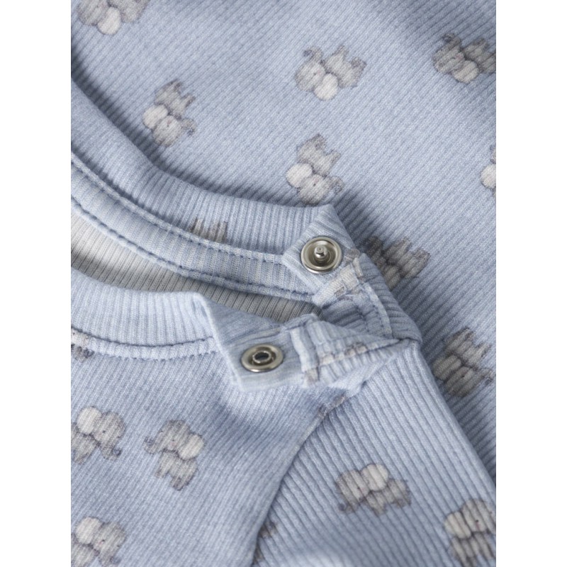 NAME IT Baby Hobit Langærmet Bodystocking - Blue Fog