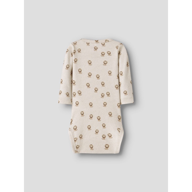 NAME IT Baby Hobit Langærmet Bodystocking - Peyote Melange