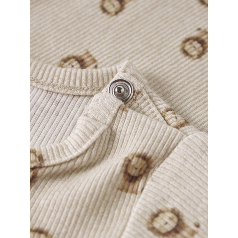 NAME IT Baby Hobit Langærmet Bodystocking - Peyote Melange