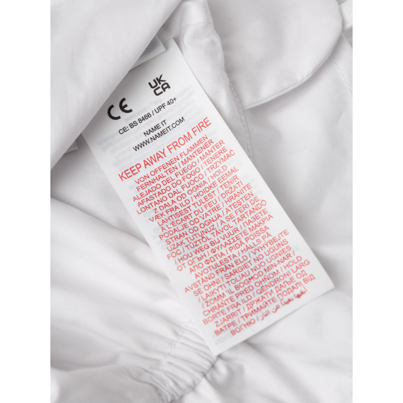 NAME IT Zilu Uv Hat W/ Earflaps - Bright Hvid