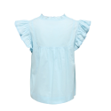 ONLY Tea-Idris Kortærmet Flæse Top - Dream Blue