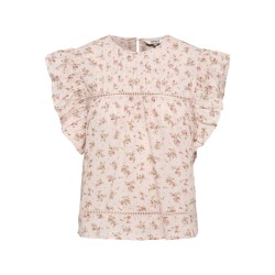 ONLY Asha Kortærmet Flæse Top - Rose Quartz