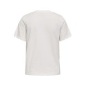 JDY Pisa Kortærmet Broderi T-shirt - Cloud Dancer
