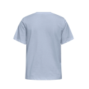 JDY Pisa Kortærmet Broderi T-shirt - Soft Chambray