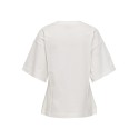 JDY Ruby Kortærmet Piping T-shirt - Cloud Dancer