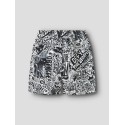 NAME IT Kids Marki Fortnite Badeshorts - Bright White