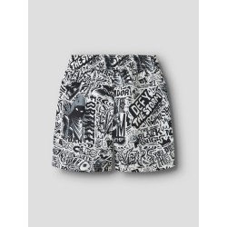 NAME IT Kids Marki Fortnite Badeshorts - Bright White