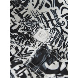 NAME IT Kids Marki Fortnite Badeshorts - Bright White