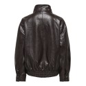ONLY Julia Faux Leather bomber jakke - Chocolate Torte