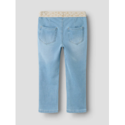 NAME IT Baby/Mini Salli Slim Sweat Jeans - Light Blue Denim / Hjerte