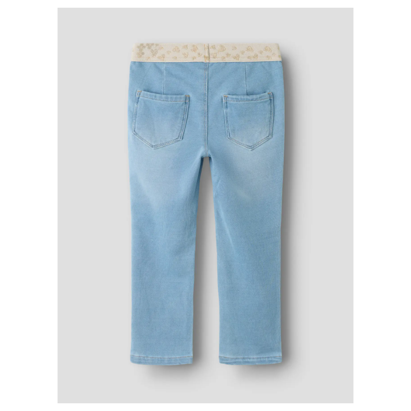 NAME IT Baby/Mini Salli Slim Sweat Jeans - Light Blue Denim / Hjerte
