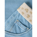 NAME IT Baby/Mini Salli Slim Sweat Jeans - Light Blue Denim / Hjerte