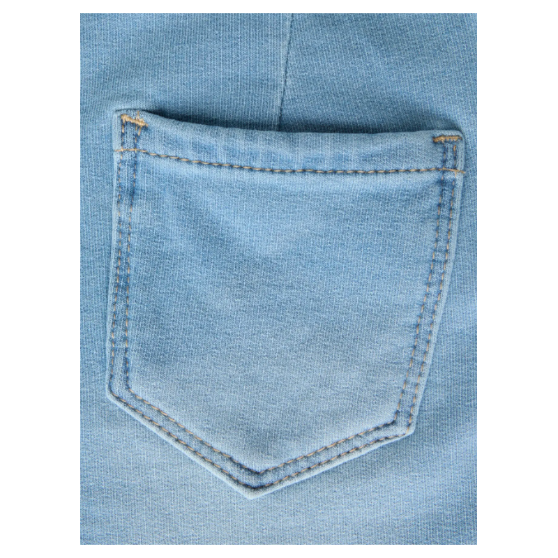 NAME IT Baby/Mini Salli Slim Sweat Jeans - Light Blue Denim / Hjerte