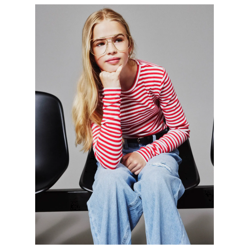 NAME IT Kids Suraja S-Xlim L/s Bluse - Lollipop