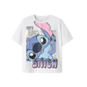 NAME IT Kids Fora Stitch S/S Regular T-shirt - Bright White