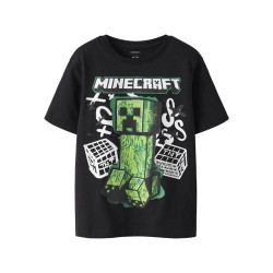 NAME IT Kids Di Minecraft S/S Regular T-shirt - Bright White
