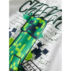 NAME IT Kids Di Minecraft S/S Regular T-shirt - Bright White