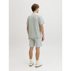 JJ REBEL Gorm Reg Rebel logo sweat shorts - Aqua Gray