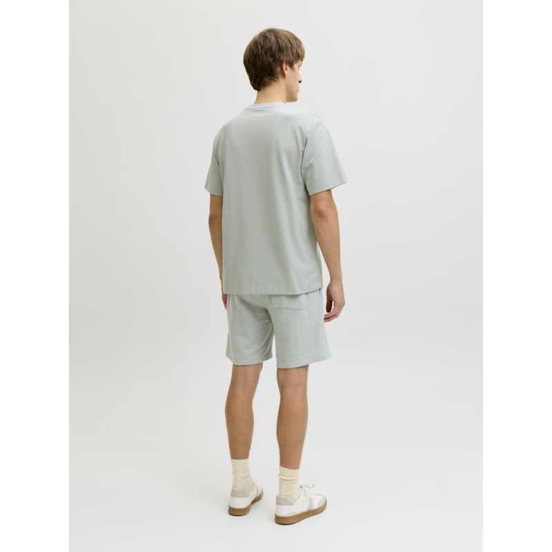 JJ REBEL Gorm Reg Rebel logo sweat shorts - Aqua Gray