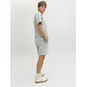 JJ REBEL Gorm Reg Rebel logo sweat shorts - Aqua Gray