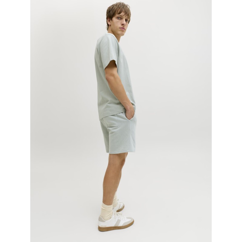 JJ REBEL Gorm Reg Rebel logo sweat shorts - Aqua Gray