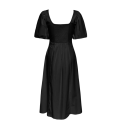 JDY Penelope S/S Midi Kjole Med Pufærmer - Black