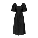 JDY Penelope S/S Midi Kjole Med Pufærmer - Black