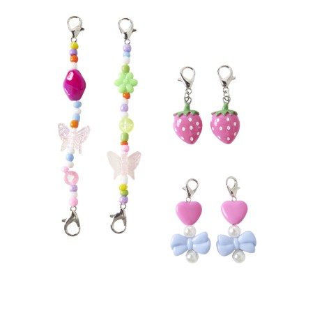 NAME IT KIDS Farlula sko accessoires - 6 stks Strawberry Moon