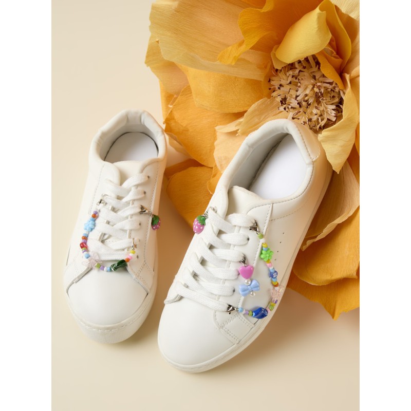 NAME IT KIDS Farlula sko accessoires - 6 stks Strawberry Moon